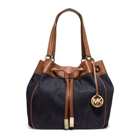 michael kors denim tote|michael kors totes outlet.